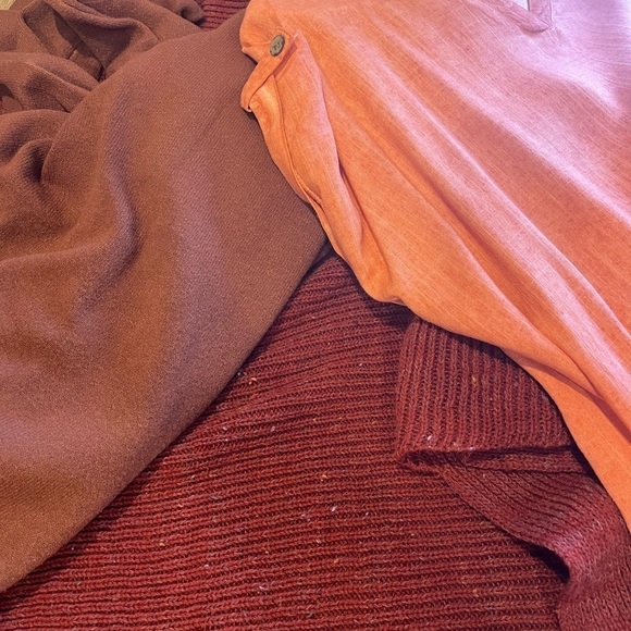 Atelier LUCIE BOURNIVAL orange 🧶 knit vest one size - Picture 3 of 9